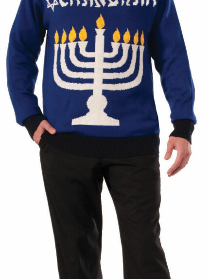 happy chanukah hanukkah ugly christmas sweater jewish holiday menorah adult size 0.jpg