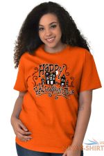 happy halloween spooky trick or treat haunted womens short sleeve crewneck tee 3.jpg