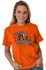 happy halloween spooky trick or treat haunted womens short sleeve crewneck tee 4.jpg