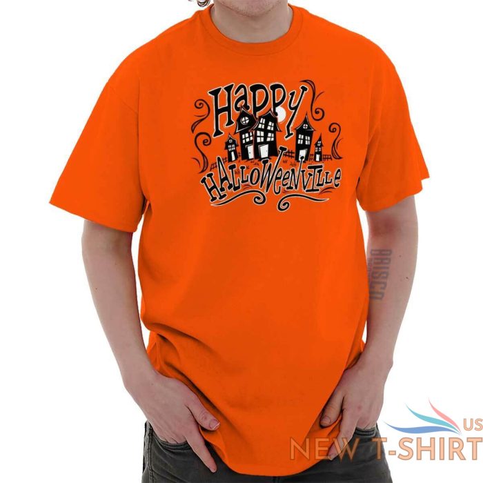 happy halloween spooky trick or treat haunted womens short sleeve crewneck tee 7.jpg