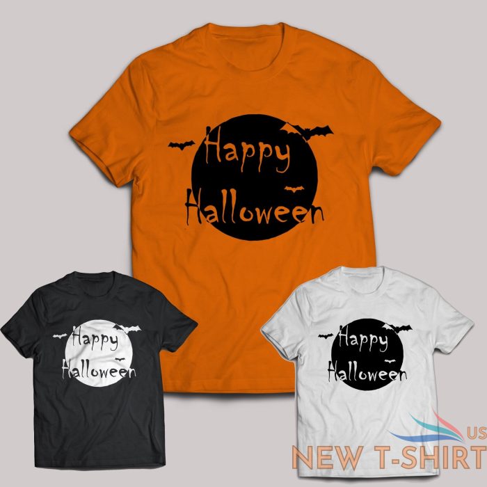 happy halloween t shirt costume pumpkin ghost bat fancy dress men women kids top 0.jpg