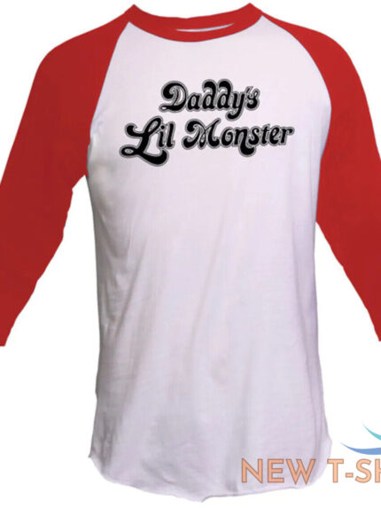 harley quinn cosplay shirt daddy s lil monster suicide squad 3 4 sleeve t 1.jpg