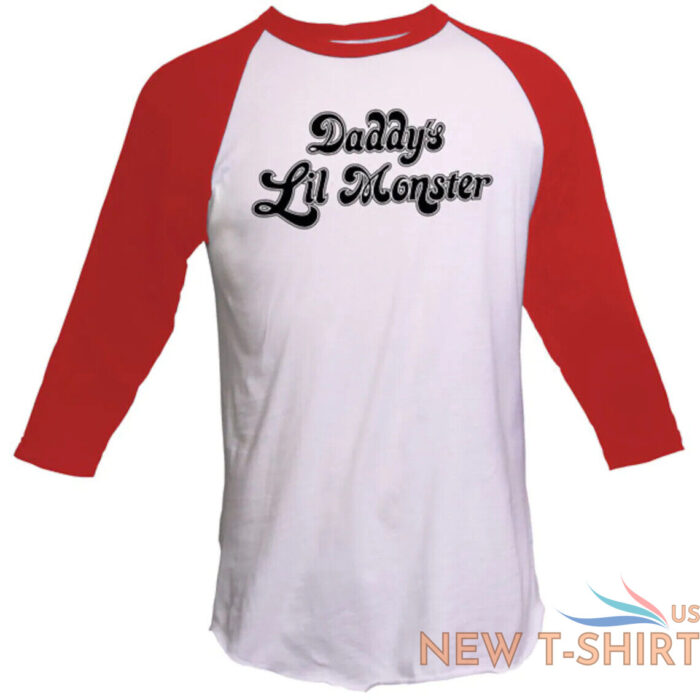 harley quinn cosplay shirt daddy s lil monster suicide squad 3 4 sleeve t 1.jpg