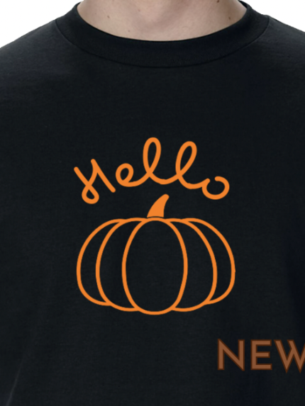 hello pumpkin halloween t shirt short sleeve graphic tee unisex apparel text 0.png