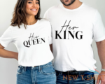 her king his queen matching couple t shirt couples gift wedding gift anniversary 0.png