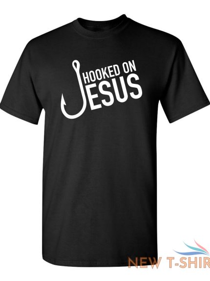 hooked on jesus funny t shirts 0.jpg