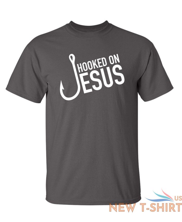 hooked on jesus funny t shirts 2.jpg