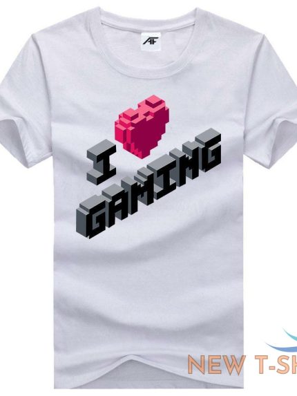 i love gaming print t shirt womens girls crew neck 100 cotton gamer top tees 0.jpg