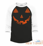 jack o lantern pumpkin raglan baseball funny halloween costume shirts 0.jpg