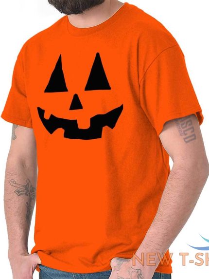 jack o lantern spooky halloween trick treat adult short sleeve crewneck tee 0.jpg