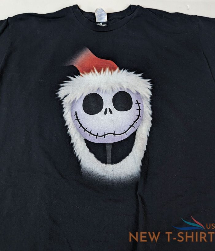 jack skellington t shirt adult 2xl black short sleeve tee disney santa jack 4.jpg