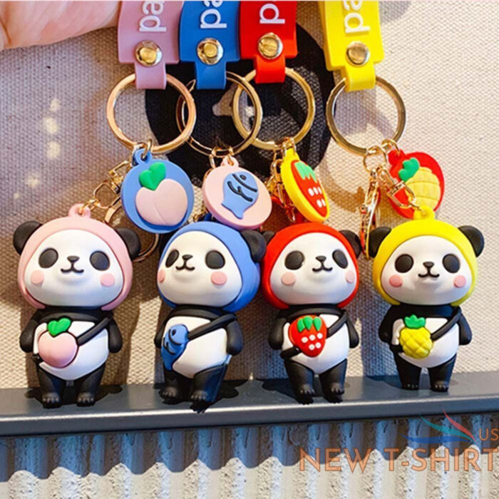 jewelry birthday gifts panda keychain bag pendant bag ornament couple keyring 0.jpg