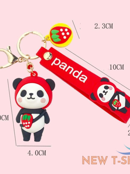 jewelry birthday gifts panda keychain bag pendant bag ornament couple keyring 1.jpg