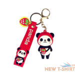 jewelry birthday gifts panda keychain bag pendant bag ornament couple keyring 3.jpg