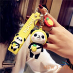 jewelry birthday gifts panda keychain bag pendant bag ornament couple keyring 8.jpg