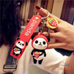 jewelry birthday gifts panda keychain bag pendant bag ornament couple keyring 9.jpg