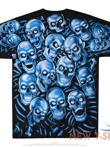 juicy j stay fly skull pile blue glow n dark t shirt s m l xl xxl halloween 1.jpg