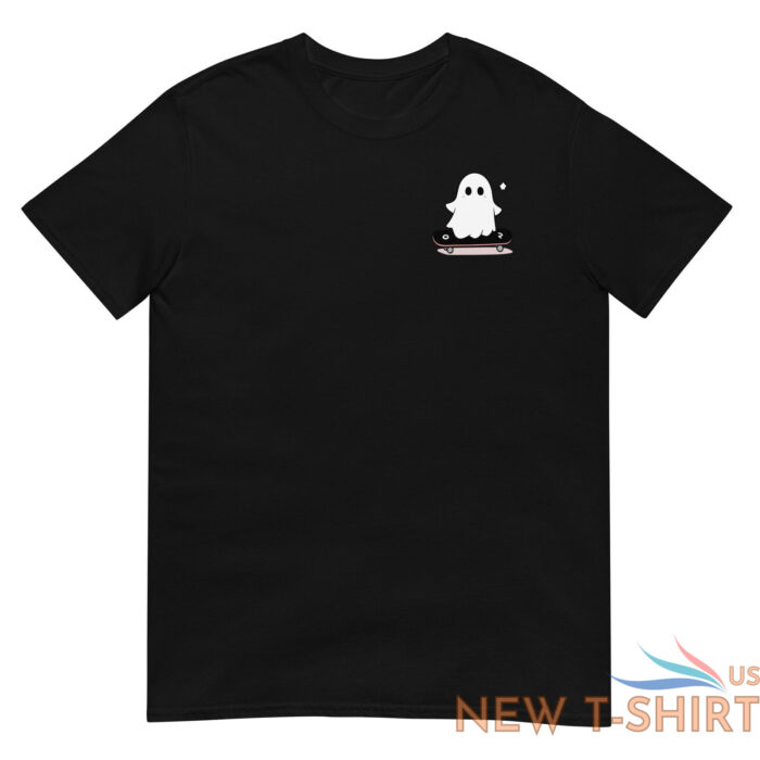 kawaii ghost skateboarding t shirt lazy funny halloween shirt 2.jpg