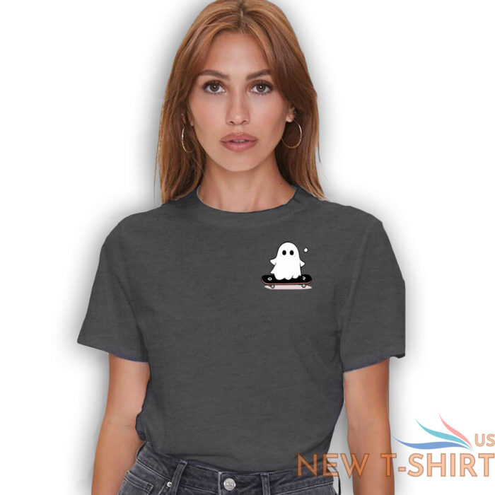 kawaii ghost skateboarding t shirt lazy funny halloween shirt 6.jpg