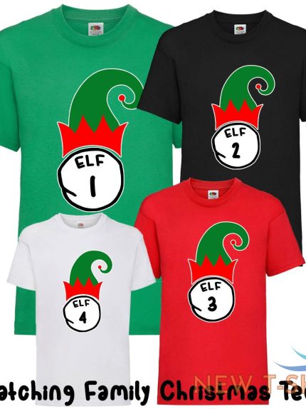 kids adults unisex funny christmas t shirts novelty elf 1 2 3 4 family xmas gift 0.jpg