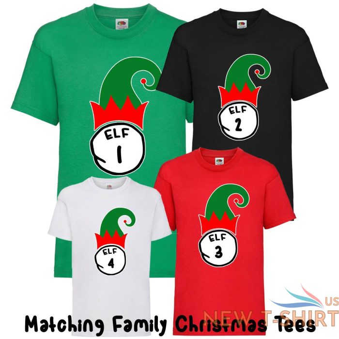 kids adults unisex funny christmas t shirts novelty elf 1 2 3 4 family xmas gift 0.jpg