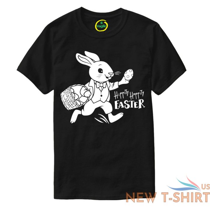 kids easter bunny t shirt childrens novelty hippy hoppy easter egg gift top 1.jpg