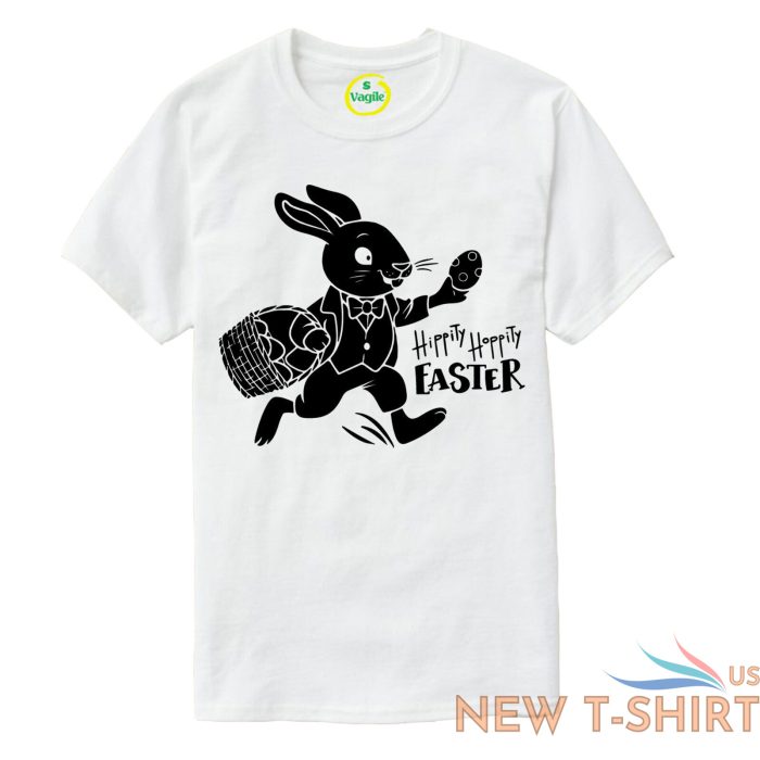 kids easter bunny t shirt childrens novelty hippy hoppy easter egg gift top 3.jpg