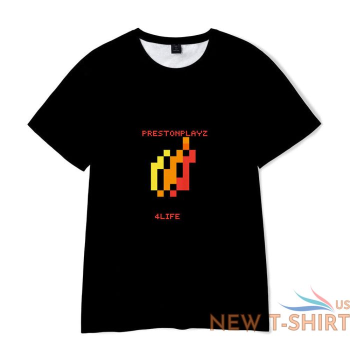 kids prestonplayz 3d flame print casual short sleeve t shirt youtube tshirt tops 2.jpg