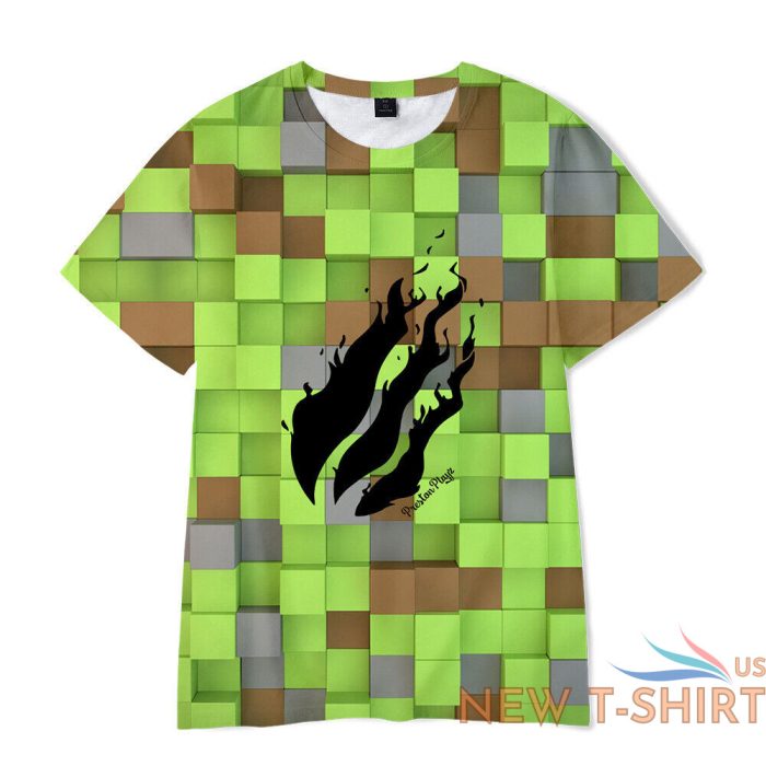 kids prestonplayz 3d flame print casual short sleeve t shirt youtube tshirt tops 3.jpg
