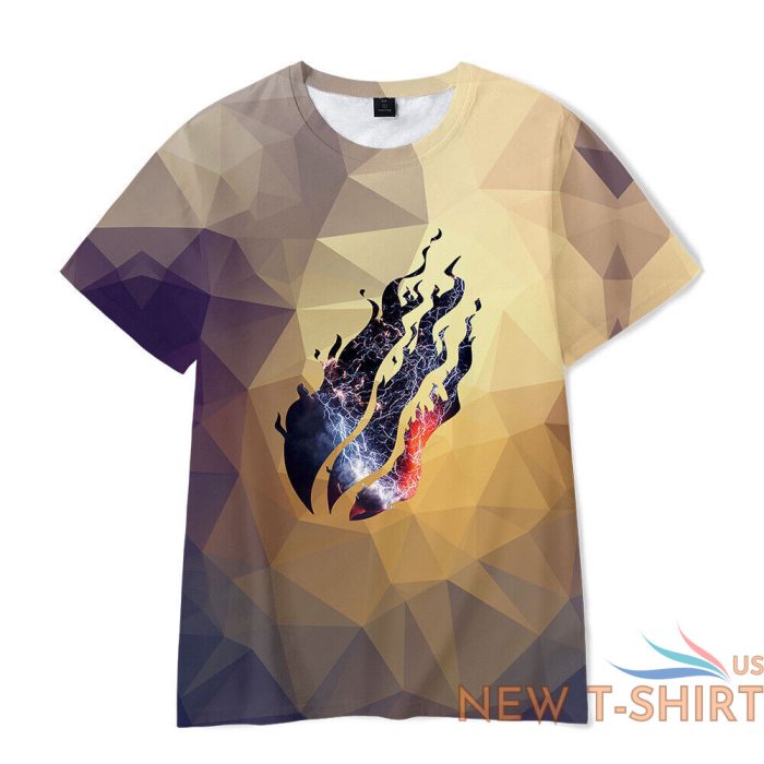 kids prestonplayz 3d flame print casual short sleeve t shirt youtube tshirt tops 9.jpg