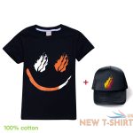 kids prestonplayz flame casual t shirt short sleeve cotton tee tops cap sets uk 6.jpg