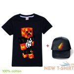 kids prestonplayz flame casual t shirt short sleeve cotton tee tops cap sets uk 9.jpg