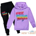 kids spy ninja cwc inspired casual tracksuit sets hoodie tops pants suit 2 14y 4.jpg