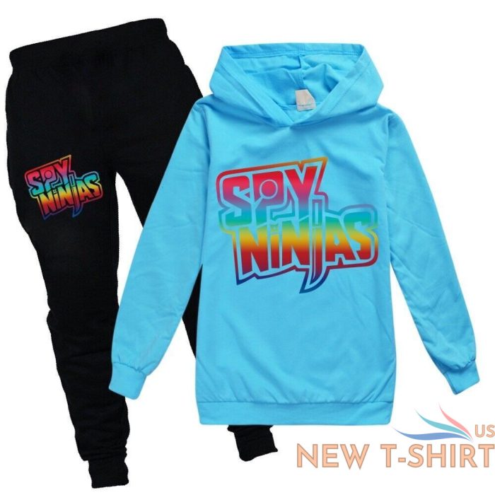 kids spy ninja cwc inspired casual tracksuit sets hoodie tops pants suit 2 14y 7.jpg