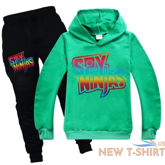 kids spy ninja cwc inspired casual tracksuit sets hoodie tops pants suit 2 14y 8.jpg