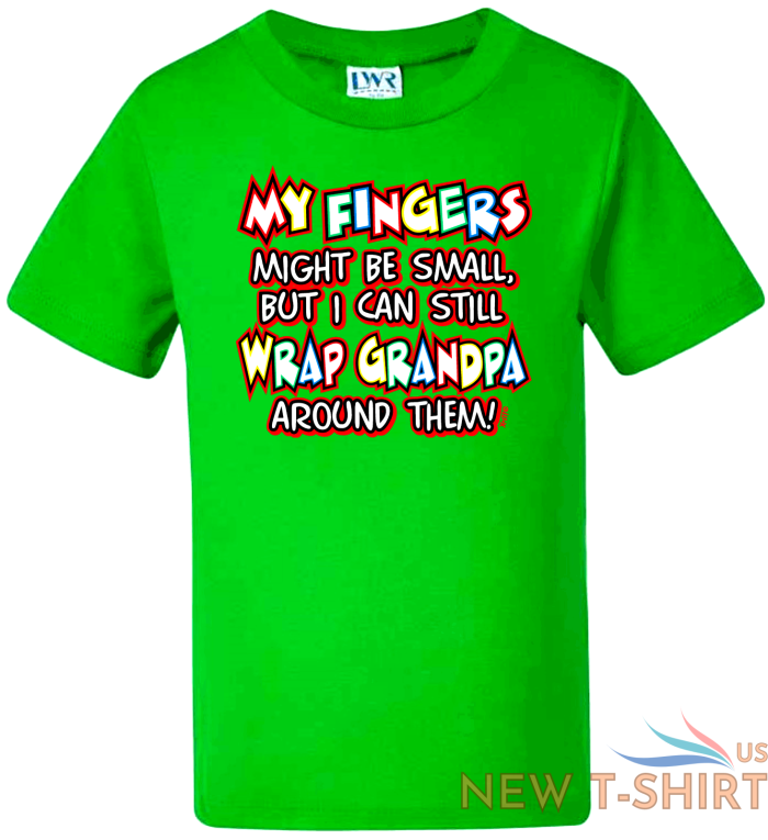 kids t shirts baby t shirts boys girls tee top fingers small wrap grandpa around 3.png