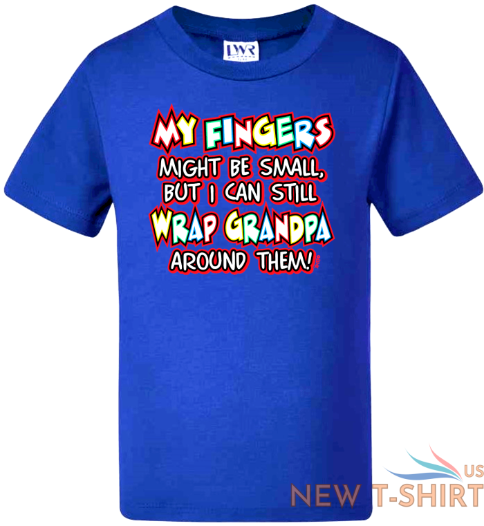 kids t shirts baby t shirts boys girls tee top fingers small wrap grandpa around 9.png