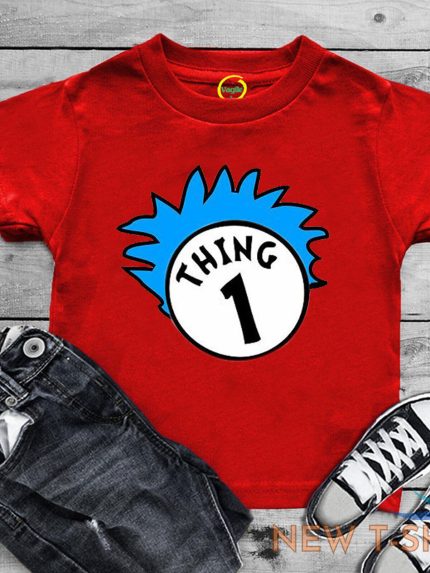 kids women men thing 1 and thing 2 t shirts world book day funny design tee tops 0.jpg
