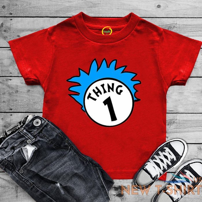 kids women men thing 1 and thing 2 t shirts world book day funny design tee tops 0.jpg