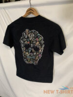 knott s scary farm monsters t shirt black large colorful skull halloween monster 2.jpg