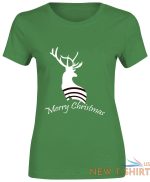 ladies merry christmas reindeer printed t shirt girls short sleeve top tees 1.jpg