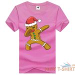 ladies xmas christmas gingerbread man funny printed t shirt round neck tees 0.jpg