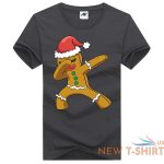 ladies xmas christmas gingerbread man funny printed t shirt round neck tees 3.jpg