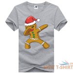 ladies xmas christmas gingerbread man funny printed t shirt round neck tees 5.jpg