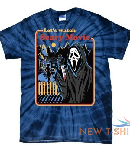 let s watch a scary movie the ghostface scream halloween tie dye t shirt us size 0.jpg