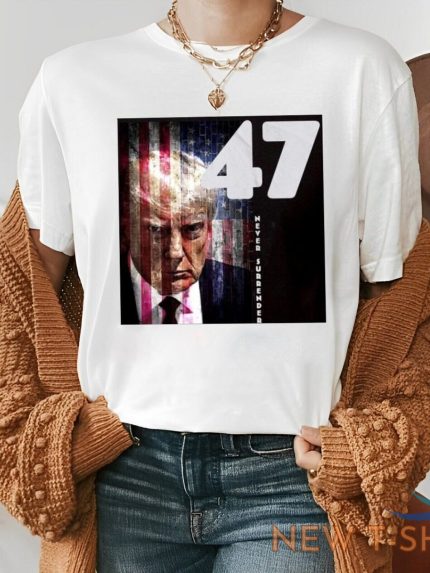limited donald trump 47 never surrender american 2d t shirt us size christmas 0.jpg