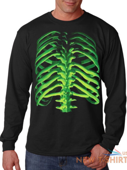 men s glowing skeleton bones long sleeve black t shirt scary dead halloween tee 0.jpg