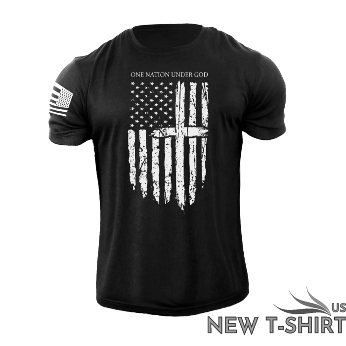 men s one nation under god usa flag t shirt american patriotic 100 cotton 2.png