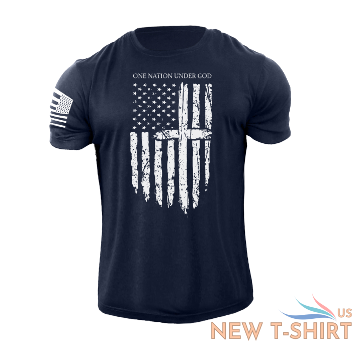 men s one nation under god usa flag t shirt american patriotic 100 cotton 4.png