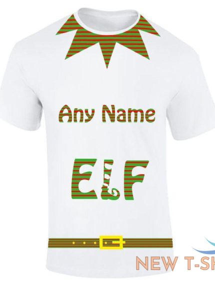 mens any name elf family stripe print t shirt boys short sleeve top xmas cotton 0.jpg
